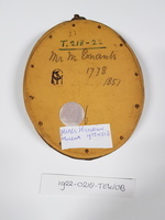 1922-0218-TEK b.jpg; 1922-0218-TEK; Miniatuurportret van Mr. M. Emants; tekeningen